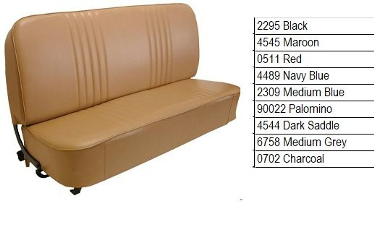 1955-59 Chevy Truck w/ Plated Bench Seat Cover Set.