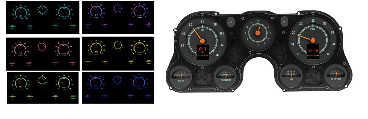 1967-72 Chevy, GMC Truck, Suburban Dakota Digital RTX Instrument, ea.  (Also 1969-72 Blazer, Jimmy)(does not include bezel)(The RTX Model focuses on retaining that stock look without sacrificing the l