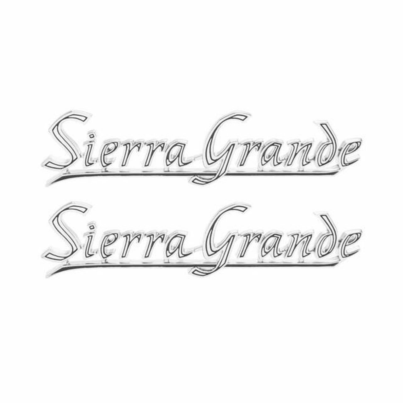 Sierra Grande Bed Side Emblems 1969-72 GMC Pickup Pair