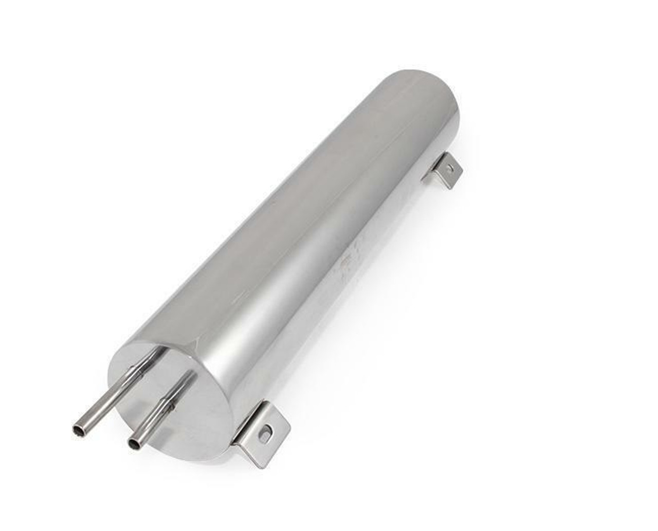 Universal Overflow Tank - 16" X 3" Polished Stainless Steel w/ Mounting Bracket Kit