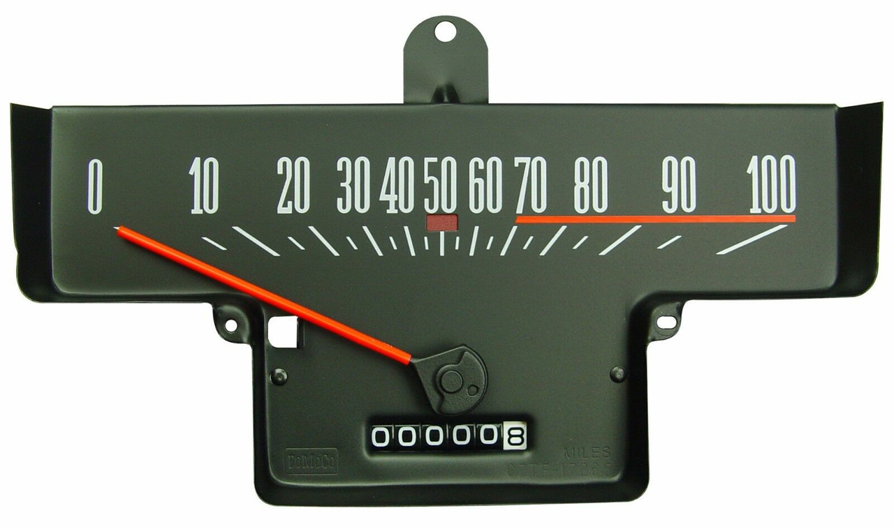 1967-70 Ford Truck Speedometer Gauge, ea. (with red speed warning line)