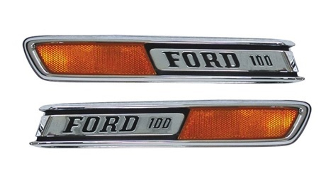 1968-72 Ford Truck Hood Side Emblems " FORD 250", pr.