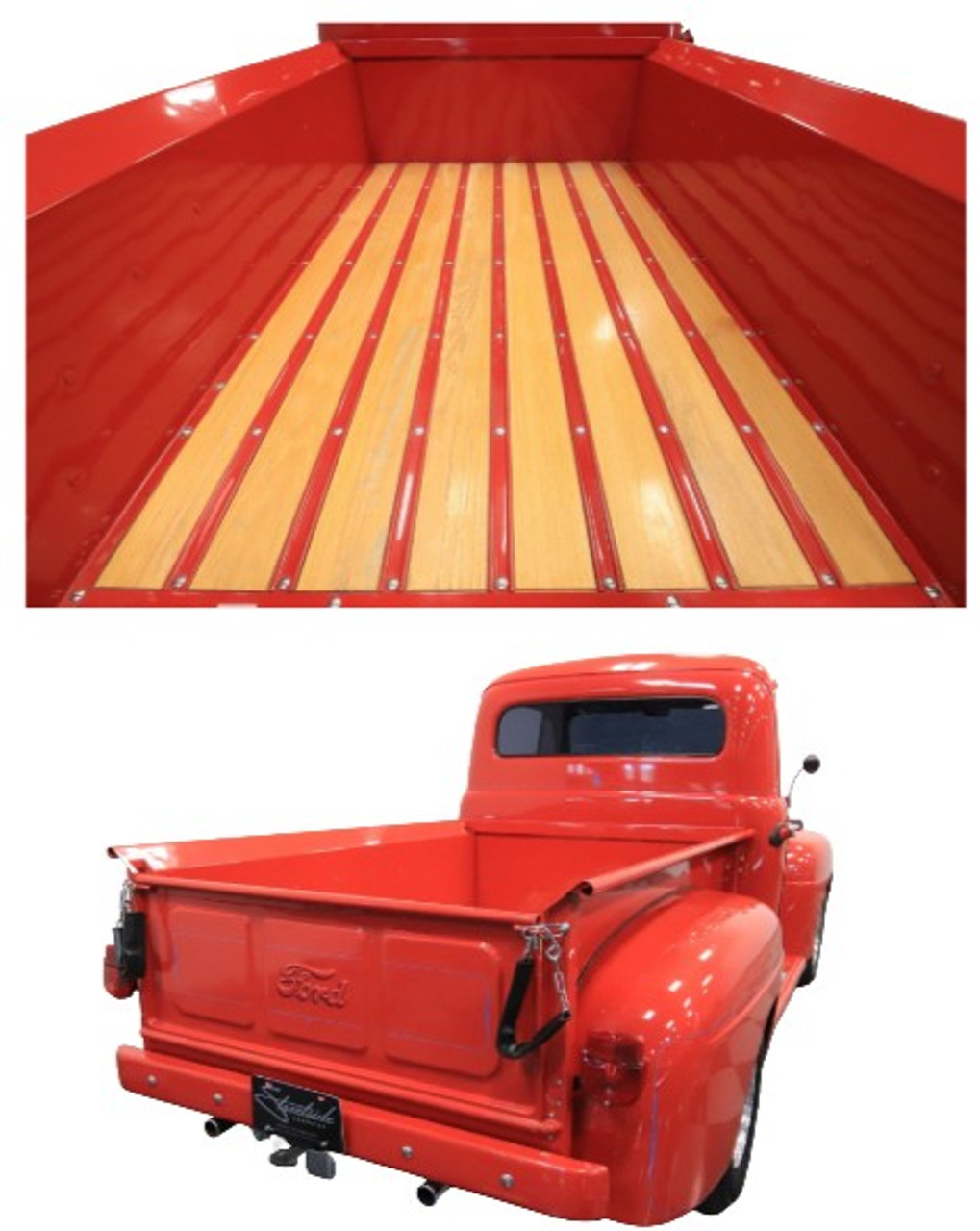 1948-52 Ford Truck Shortbed Zinc Bed Strip Kit