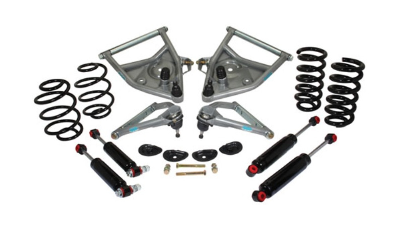 1971-72 Chevy Truck Tubular Control Arm with Coil Spring and Shock Kit.