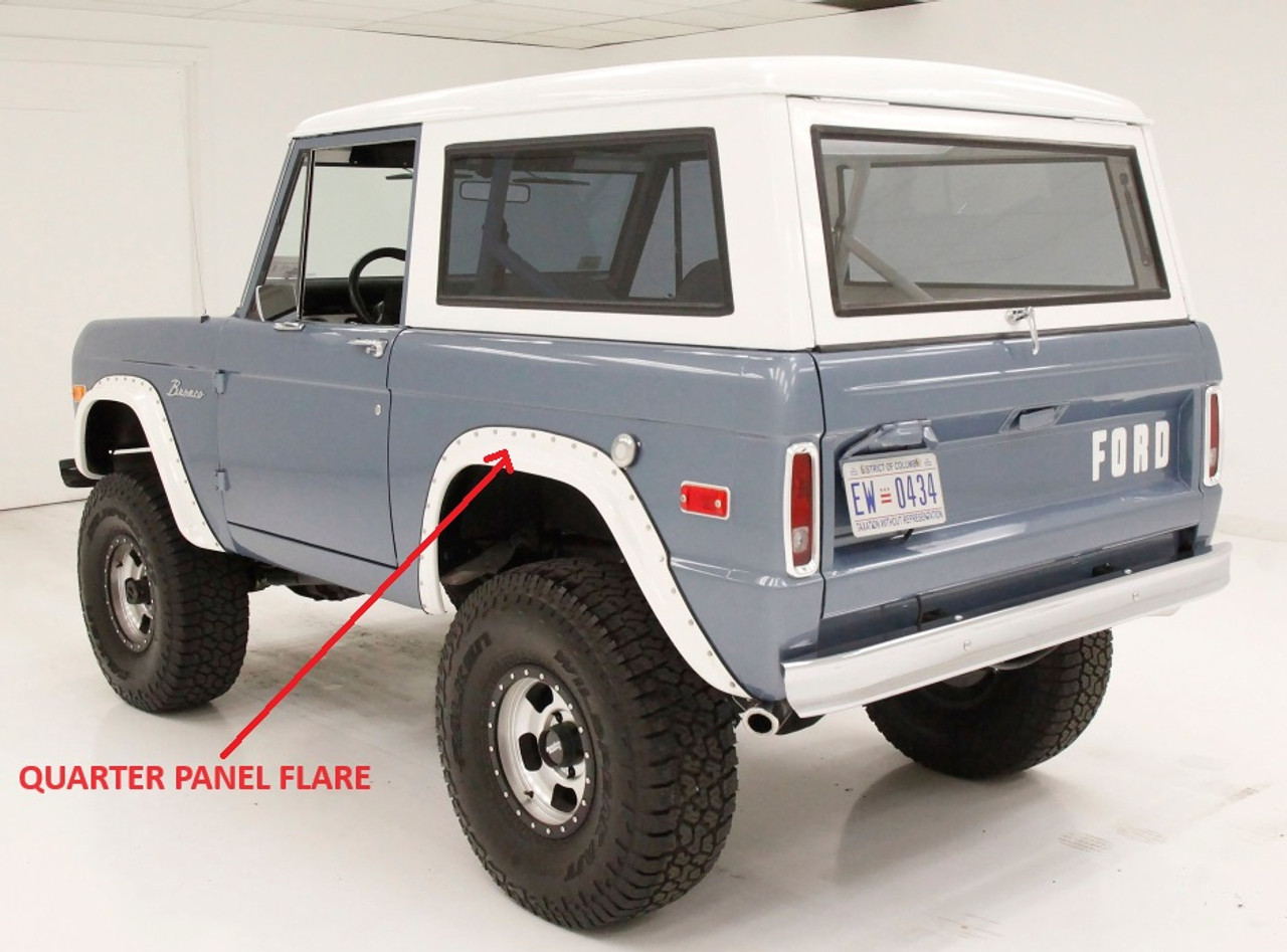 1966-77 Bronco  Quarter Panel Flares, pr.