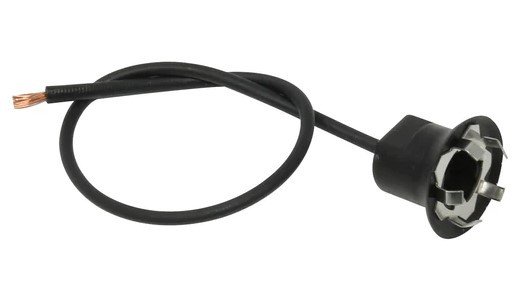 Single Contact Bulb Socket and 1 Wire Pigtail Fits 5/8