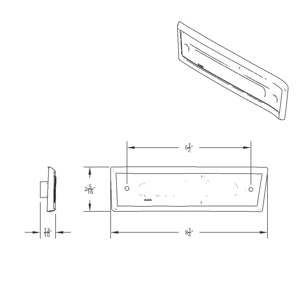 1981-87 Chevy / GMC Truck & 1981-91 Blazer / Suburban, 8 Amber LED Dual Function Side Marker With SS Trim - LH