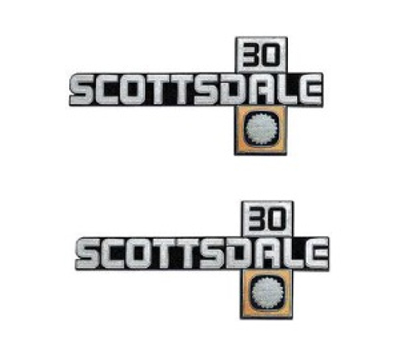 1981-87 Chevy Truck "Scottsdale 30" Fender Emblems, pr.