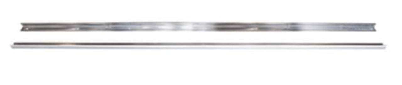 1947-53 Chevy/GMC Truck Bed Angled Strips Stainless Steel, pr. (Short Bed)(Stepside)(76-11/16")