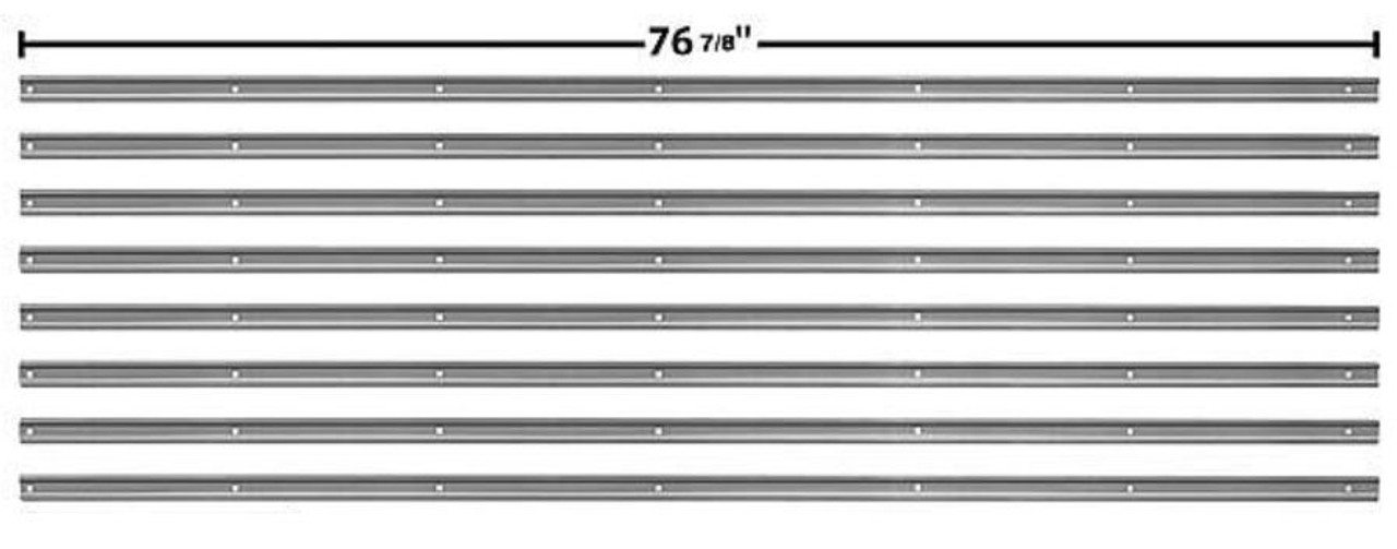 1947-50 Chevy/GMC Truck Bed Strip Kit. (Short Bed)(Stepside)(Zinc)(76-7/8")(8 PCS)