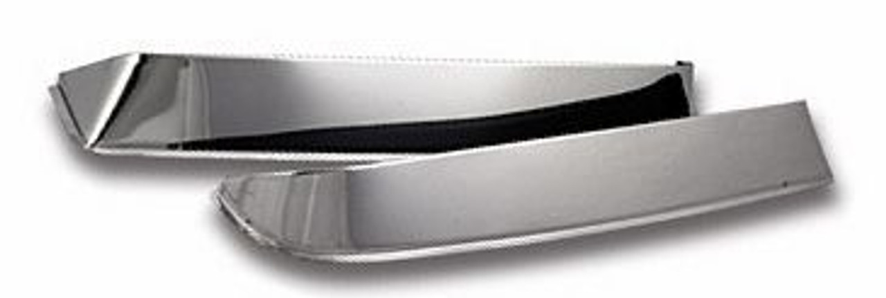1951-55 1st Ser. Chevy/GMC Truck Vent Shade, pr. (polished stainless steel)