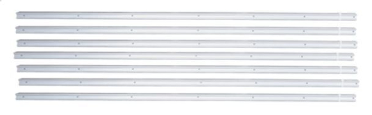 1951-53 Chevy/GMC Truck Bed Strip Kit. (Zinc)(Longbed)(Stepside) (85-7/8", 7 Pcs)