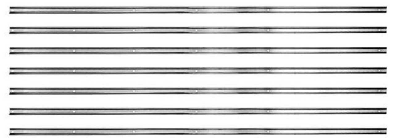 1951-53 Chevy/GMC Truck Bed Strip Kit. (Shortbed)(Stepside)(Polished Stainless)(76-7/8")(7 pcs)