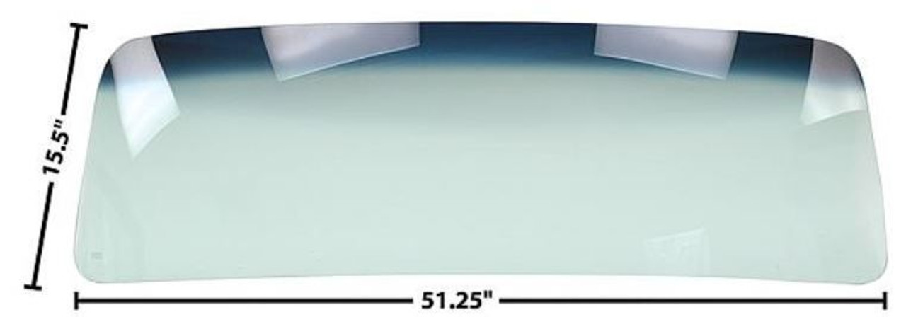 1954-55 1st. Chevy/GMC Truck Tinted Windshield Glass, ea.