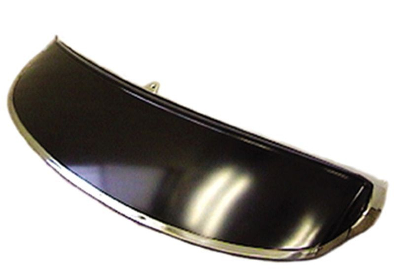 Exterior Sunvisor Metal With Polished Front Trim Band Fits 1954 & 55 1st Ser Chevy GMC Pickup