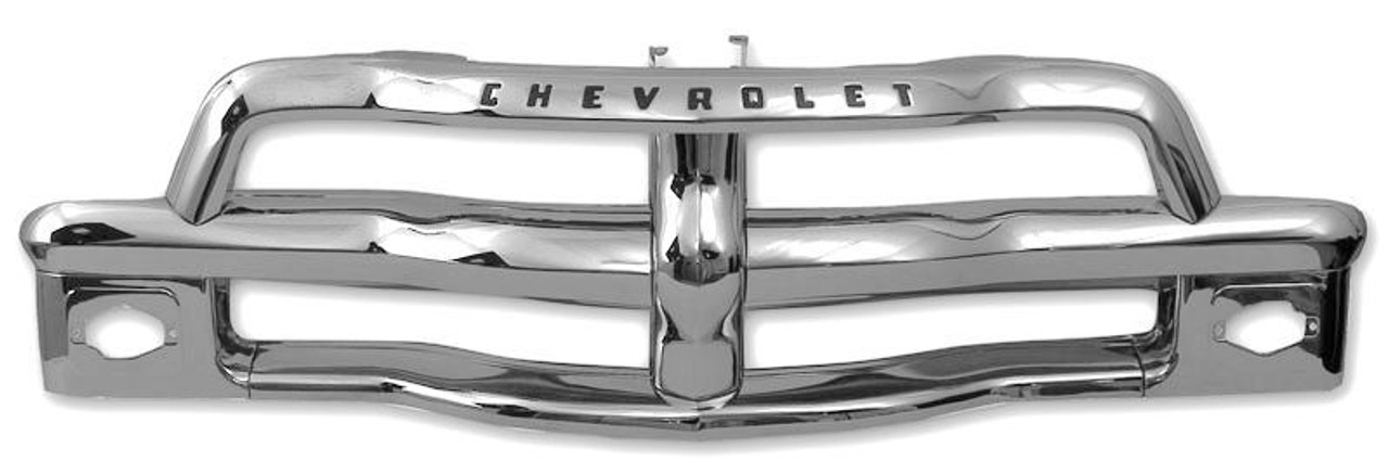 1954-55 1st ser. Chevy Truck Chrome Grille Assy (with CHEVROLET letter) ea.