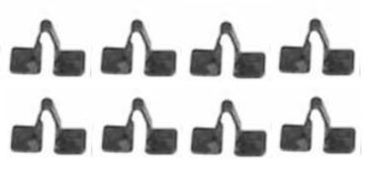 Steel Dash Strip Clip Kit, 8 PC. Fits 1955-59 Chevy Pickup.