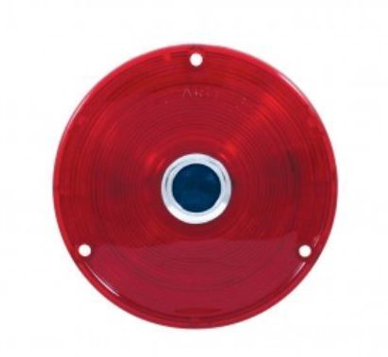 1958-59 Chevy/GMC Fleetside Tail Lamp Lens, Red Plastic w/Blue Dot, fits RH or LH, ea.