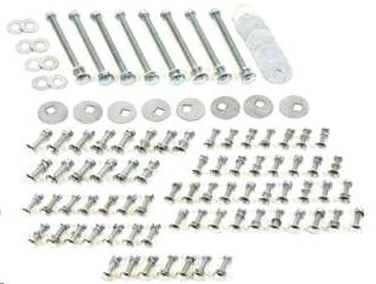 1960-66 Chevy/GMC Truck Short Bed Stpeside Bed Bolt Kit. (Stainless Steel)(77-1/8")