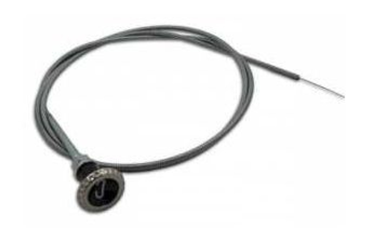 Stainless Steel Choke Cable w/ Black Knob. Fits 1960-1963 Chevy/GMC Pickup.