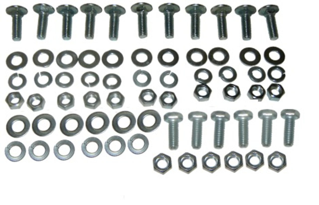 Front Bed Panel Bolt Kit, 70 Pc, Fits 1967-72 Chevy and GMC Pickup.