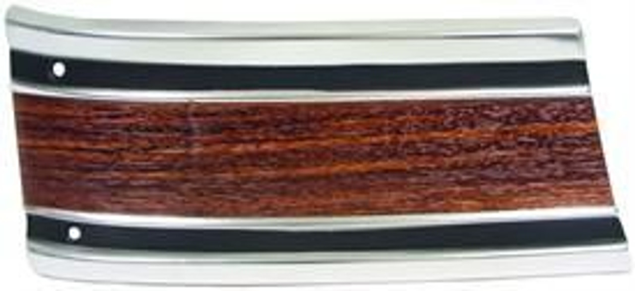 1969-72 Chevy/GMC Truck Front Fender Lower Molding In Front of Wheel. Woodgrain Insert (includes clips) RH, ea.