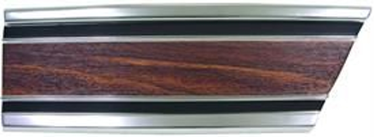 1969-72 Chevy/GMC Truck Front Fender Lower Molding Rear of Wheel. Woodgrain Insert (includes clips) RH, ea.