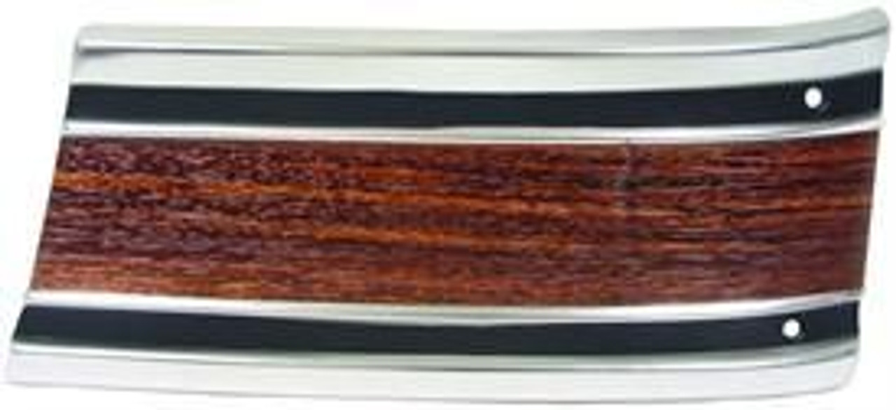 1969-72 Chevy/GMC Truck Front Fender Lower Molding In Front of Wheel. Woodgrain Insert (includes clips) LH, ea.