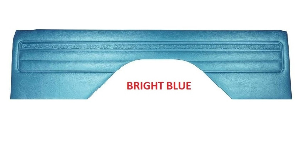 1969-72 Blazer, Jimmy Bright Blue Rear Interior Panels Vinyl With Correct Western Scroll Pattern, pr.