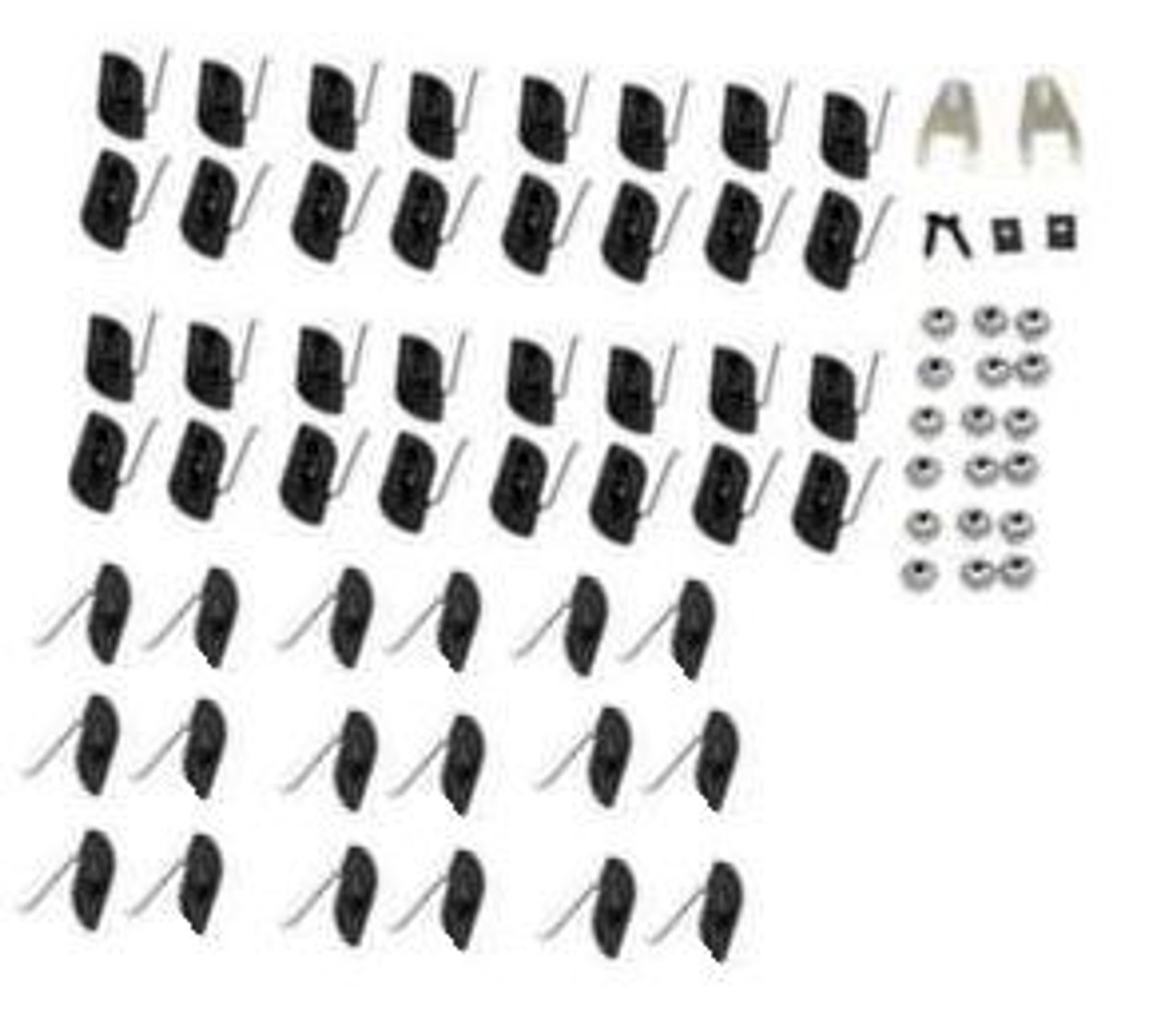 Upper Molding Clip Set Push In Style 1969-72 Chevy GMC