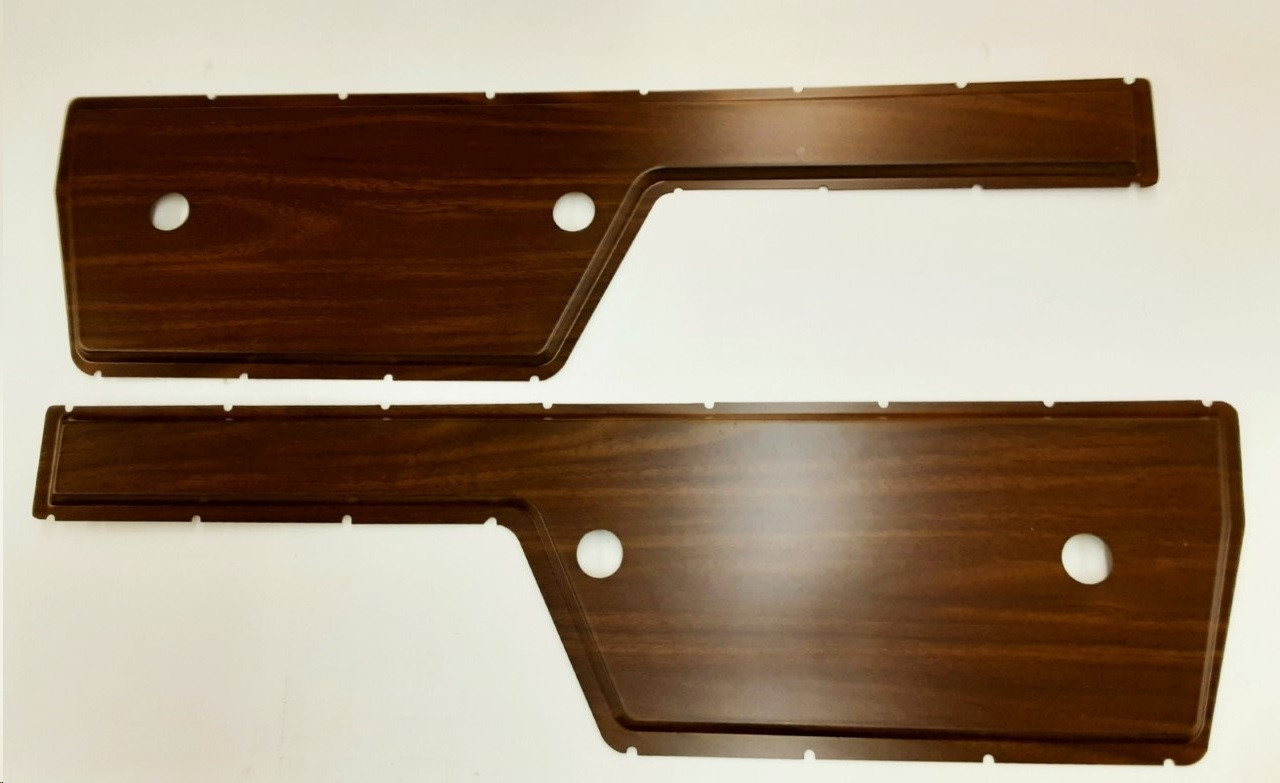 1972 Chevy/GMC Truck Door Panel Insert, Woodgrain Walnut, pr. (ABS Plastic)