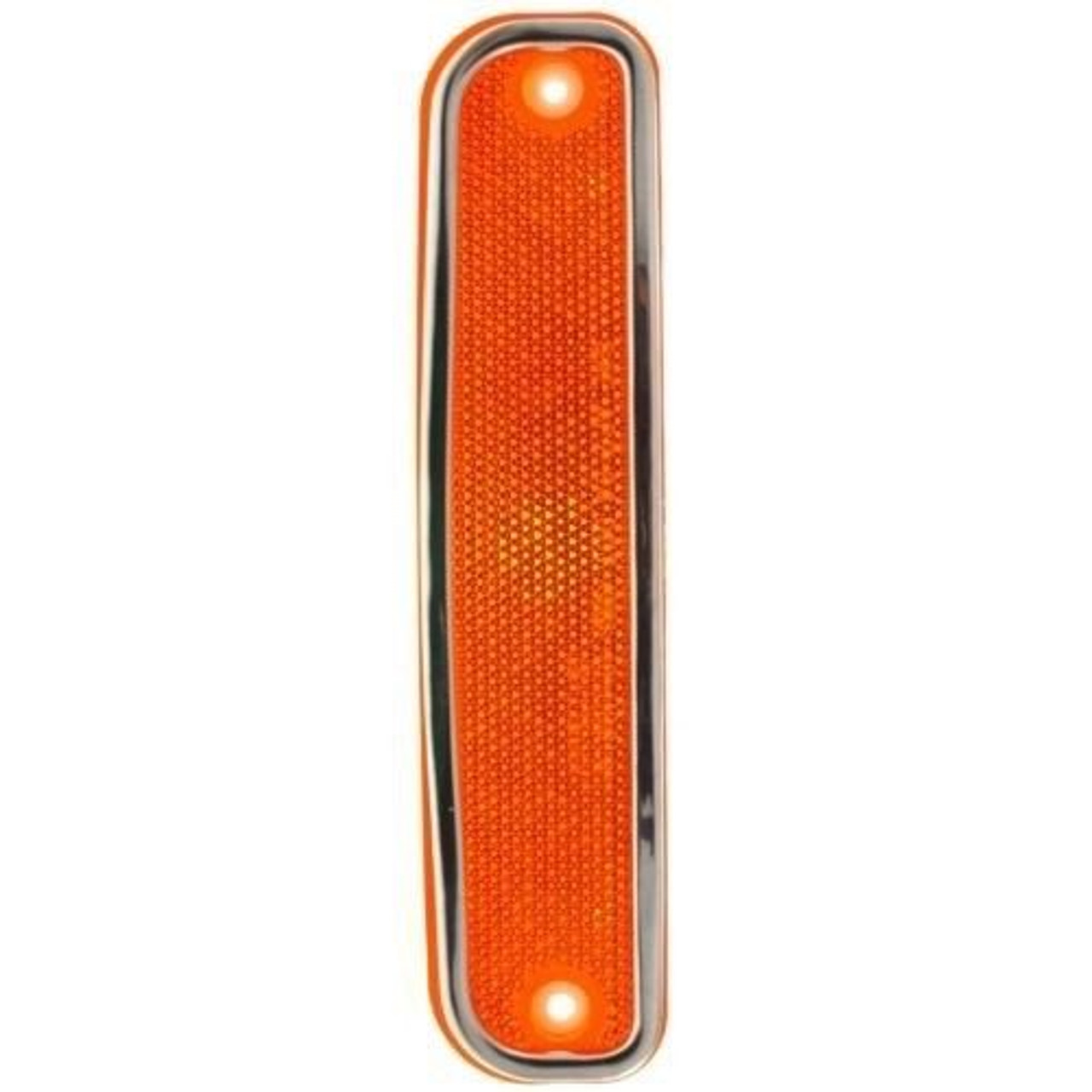 LED Front Side Marker Light Amber with Stainless Trim 1973-80 Chevy & GMC Pickups ea