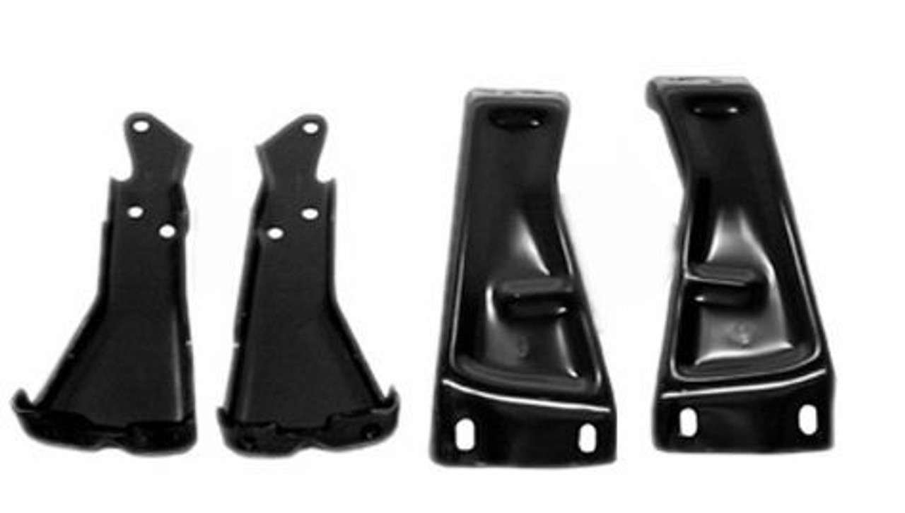 1973-1980 Chevy/GMC Truck Rear Bumper Bracket Fleetside 4pc Set. Complete with mounting hadware.