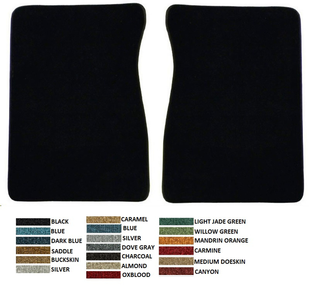 1975-86 CHEVY Truck FLOOR MAT (2 PCS)