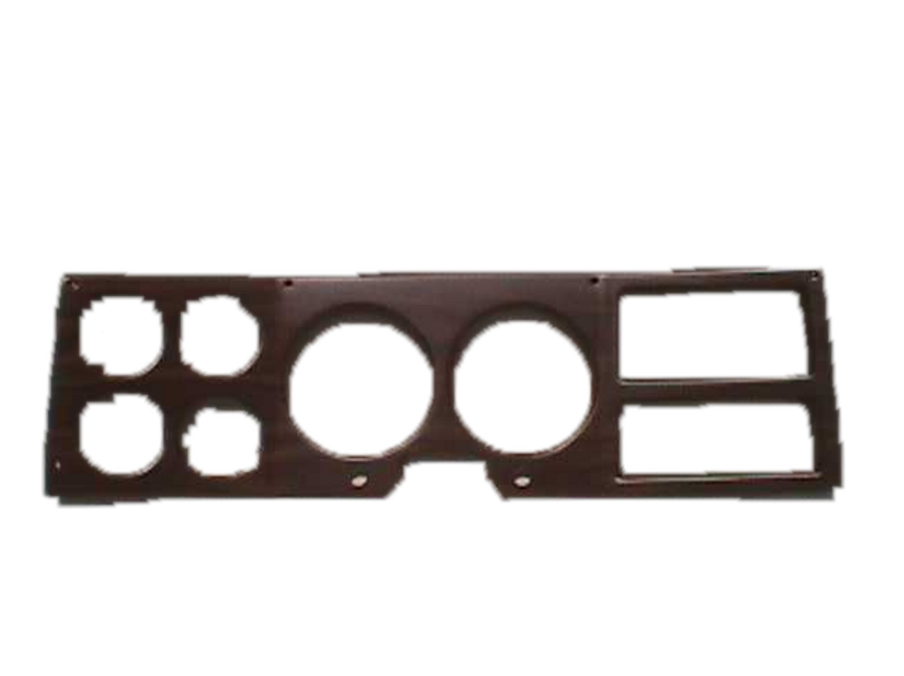 <p>1975-77 Chevrolet/GMC Pickup Truck Wood Dash Bezel Applique, each. (Walnut) (Will fit 78-80, if 75-77 lower column cover is used)</p>