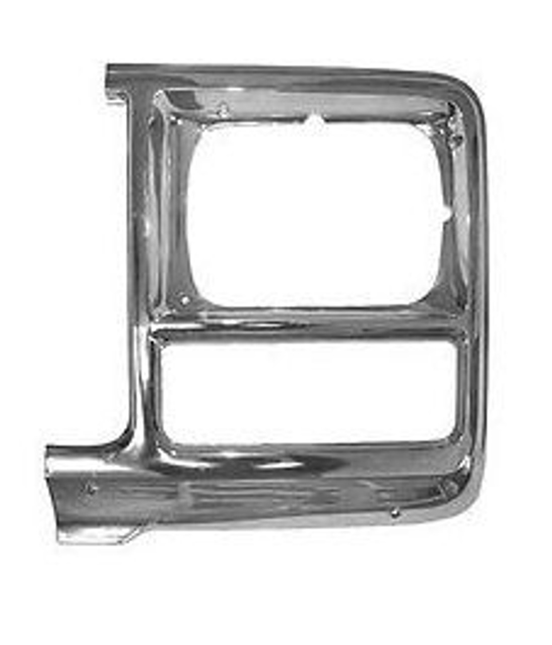 1979-80 Chevy Truck Headlamp Bezel, Square LH, ea. (chrome)