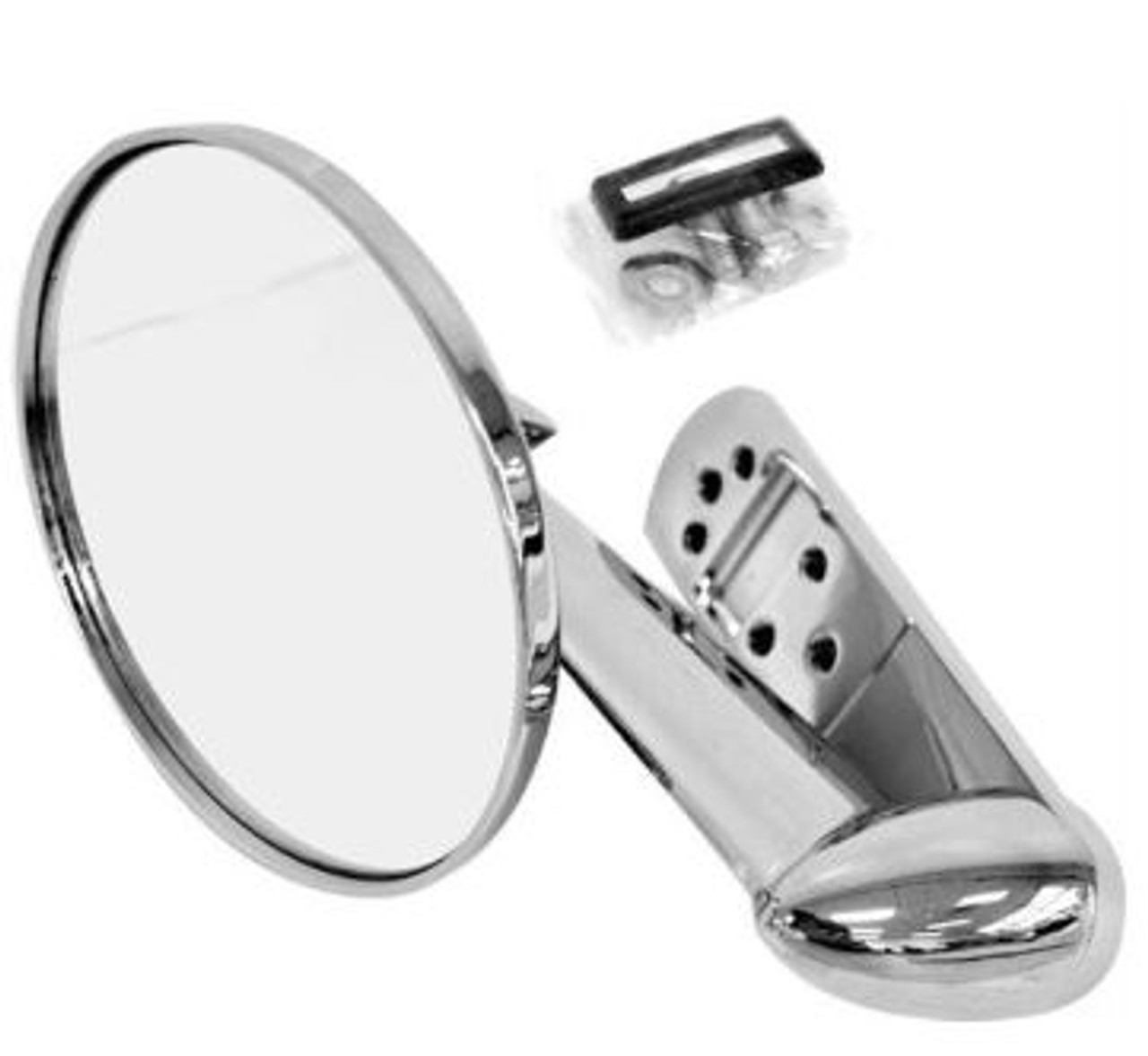 1953-66 Ford Truck Outside Mirror, ea. (4 7/8" Stainless Steel Head) (RH or LH)