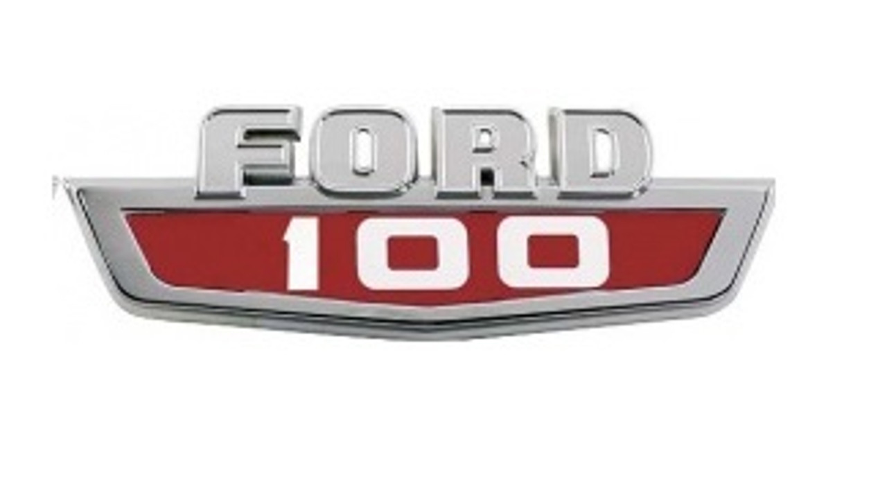 1963-65 Ford Truck Hood Side Emblem "FORD100" ea.