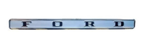 1968-69 Ford F100-250 Silver Tailgate Outside Finish Panel "FORD", ea. (Tailgate Band)