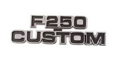1977-79 Ford Truck Cowl Side Emblem "F250CUSTOM" ea.