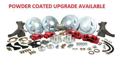 1971-72 Chevy Truck 5-Lug Big Brake Front & Rear Disc Kit (Plain, Upgrade Available)
