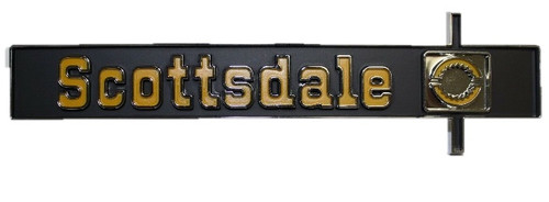 1975-80 Chevy Truck, Blazer, Suburban "Scottsdale" Dash Emblem, ea.