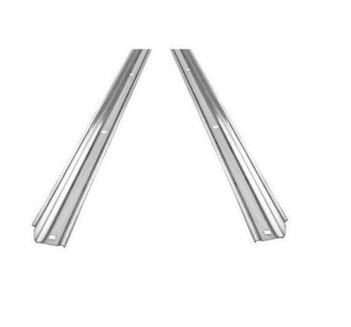 1961-64 Ford PU Short Flareside Angled Strips, Polished Stainless, pr.
