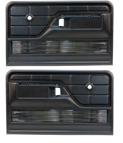 1973-79 Ford Truck XLT Style Door Panels, pr. (also 1978-79 Bronco) (w/ Chrome insert)