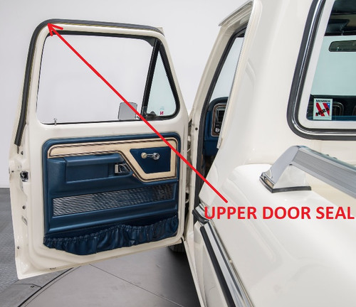 1978-79 Ford PU, Bronco Upper Door Seals, pr.