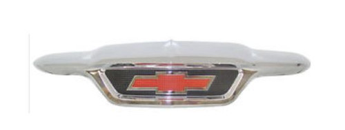 1955 Chevy Truck Key Chain, Hood Emblem Chrome w/ Black & Red Details