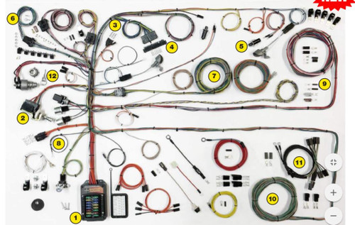 1957 Ford Truck Wiring Diagram, Full Color Laminated