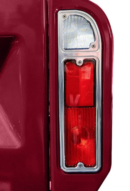1969-72 Chevy Truck, 1969-72 Blazer Billet Tail Lamp Bezels w/ Mounting Hardware, pr.