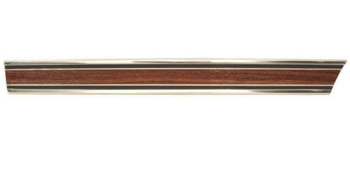 1969-72 Chevy, GMC Truck Bedside Lower Molding In Front of Wheel. Longhorn, Woodgrain Insert (includes clips) LH, ea.