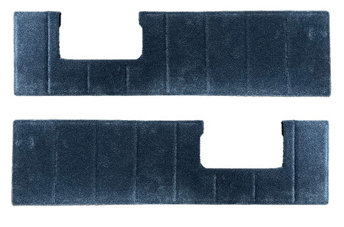 1981-87 Chevy Truck Medium Blue Front Door Panel Velour Insert, pair